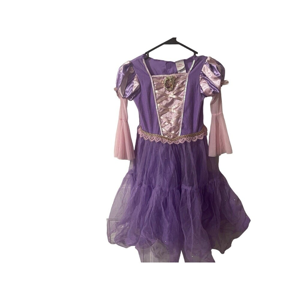 Disney Rapunzel Up Dress Purple Princess Halloween Costume Dress Up  5-6 Years